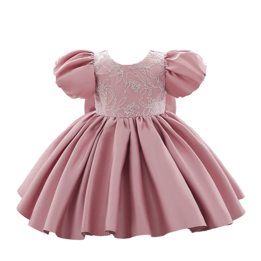 MQATZ White Puffy Sleeves Girl Formal Dresses Baby Frock Party Wear 2 Year Girl Birthday Dress