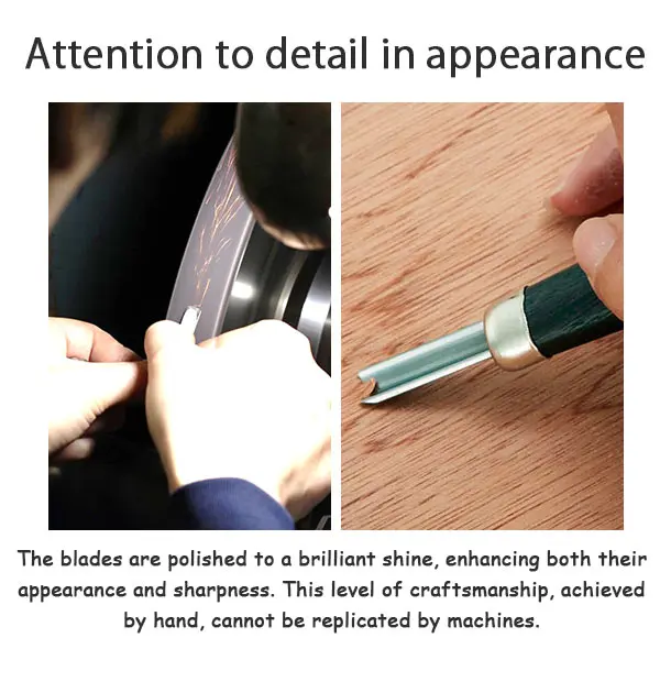 Japanese Yoshiharu High Quality 6-Piece Chisels Set Composite Steel Blades