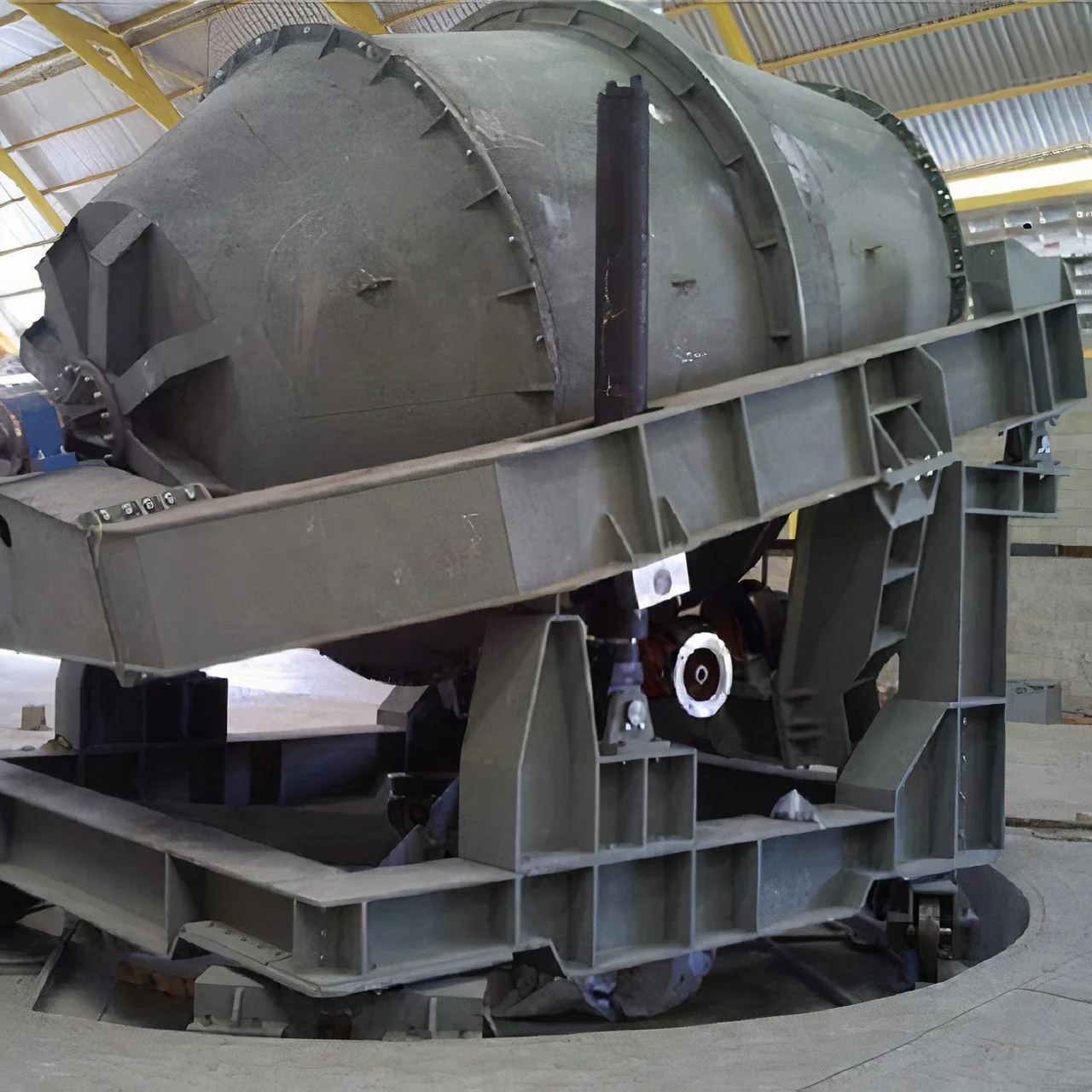 Rotary Furnace 1 Ton Capacity Tilting Aluminium Melting Furnace With Advance Technology Available at Export Price]