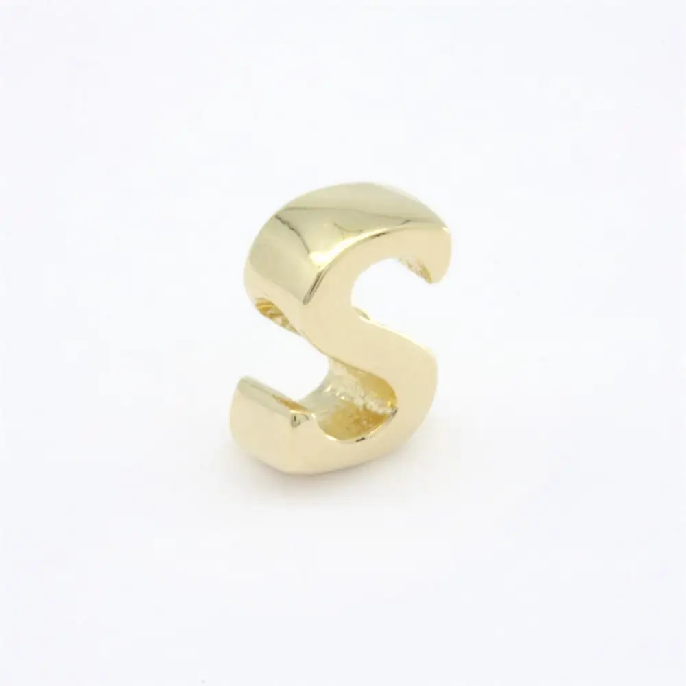18K 14K 9K Gold Letter Name for men women Alphabet Charms Pendant A-Z 26 letters pendant necklace jewelry for women
