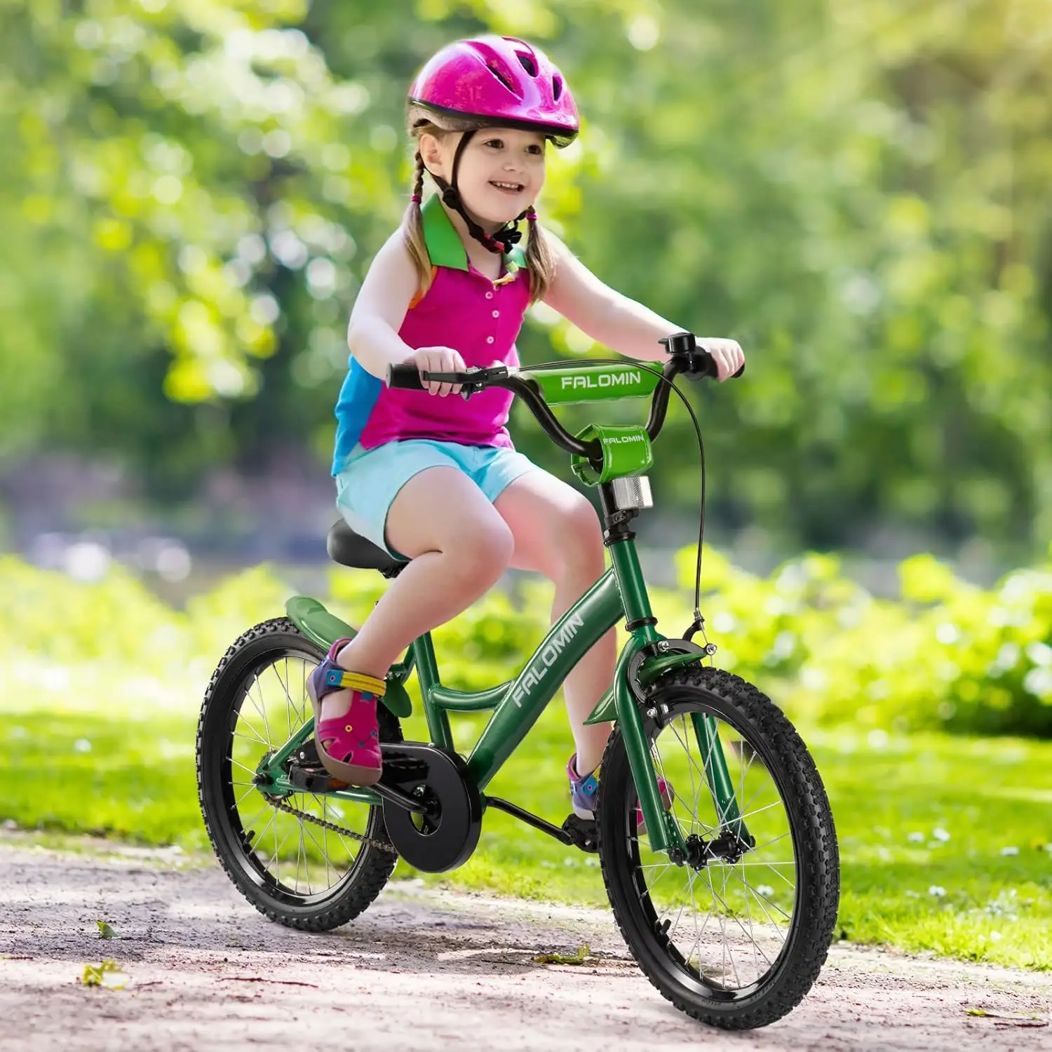 14/16/18 Inch Children Bike for Toddlers Kids Ages 3-9, Safe Non-Slip Tires, Removable Training Wheels, Coaster Brake