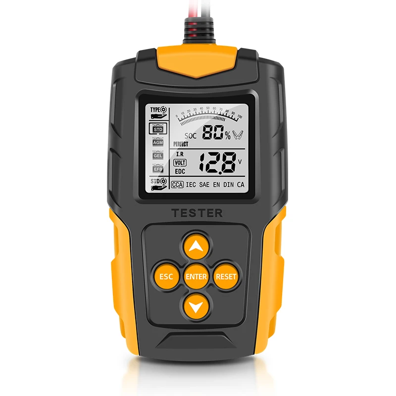 Full Function 12V24V Car battery tester LCD Battery Analyzer Test Tool Digital Analyzer Tester for Car Truck Motorcycle SUV Boat