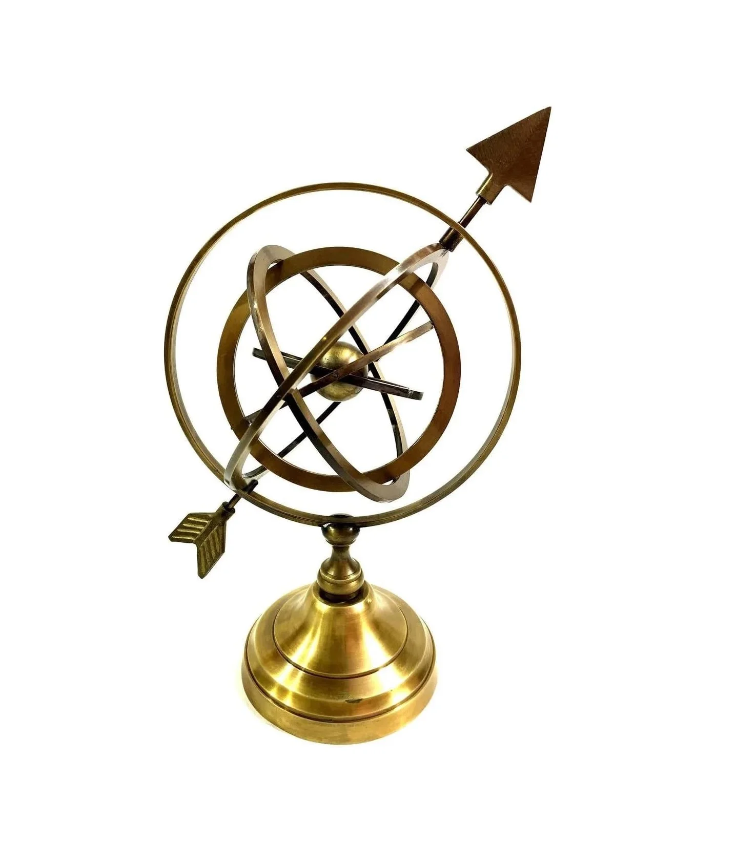 Top Selling Decor Engraved Arrow Gift Collectible Tabletop Brass Nautical Good direction Armillary Sphere Antique