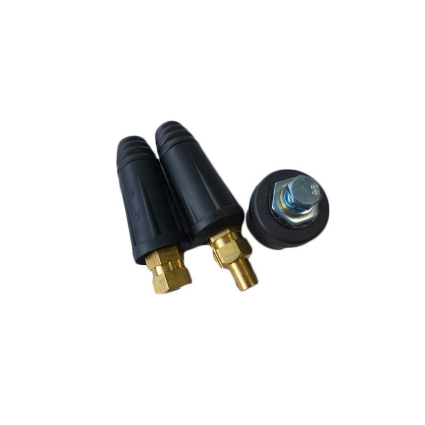 WSD Welding European Cable Joint Quick Connector Dinse-Style 400Amp-500Amp (CK9500) 70-95 welding cable connector 2pcs