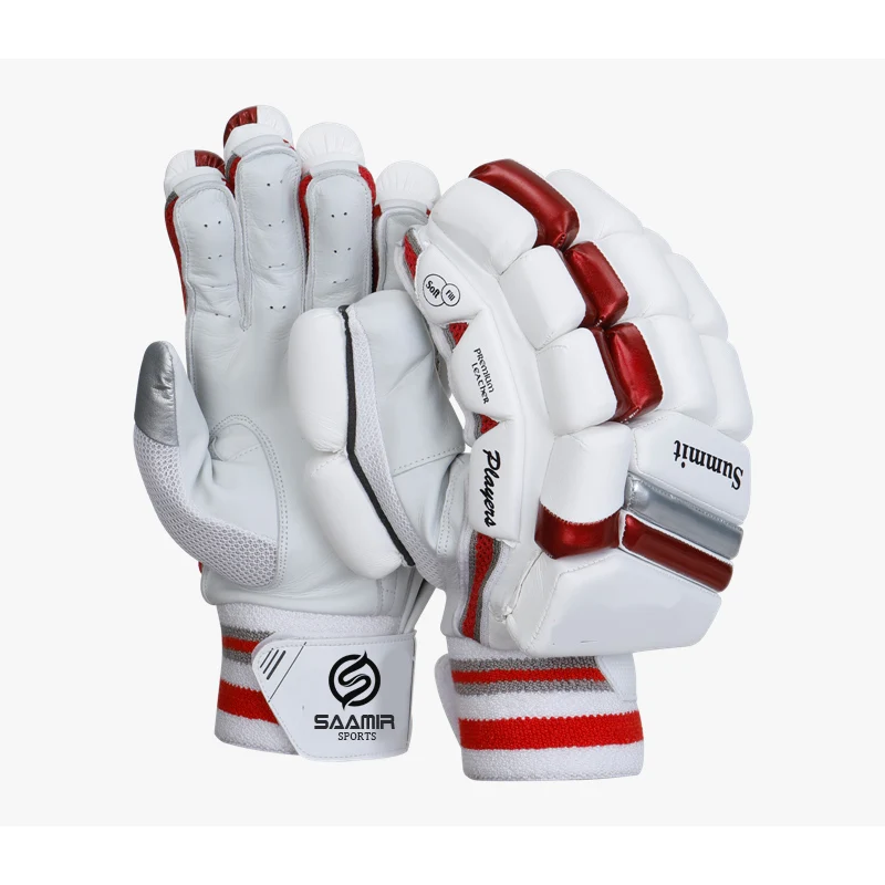 Plain Cricket batting gloves Comfortable  cricket gloves / Customize logo size and color