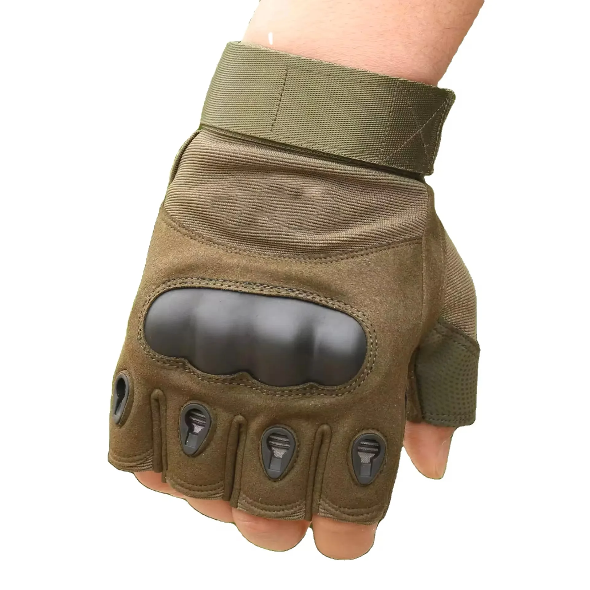 SONICE Free sample Riding Tactical Combat Gloves Hiking Fitness Hard Knuckle Gloves Half Finger Tactical Gloves