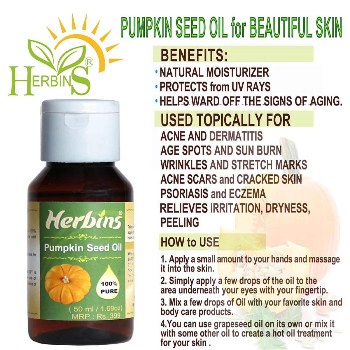 Pumpkin Seed Organic Essential Oil for Sale