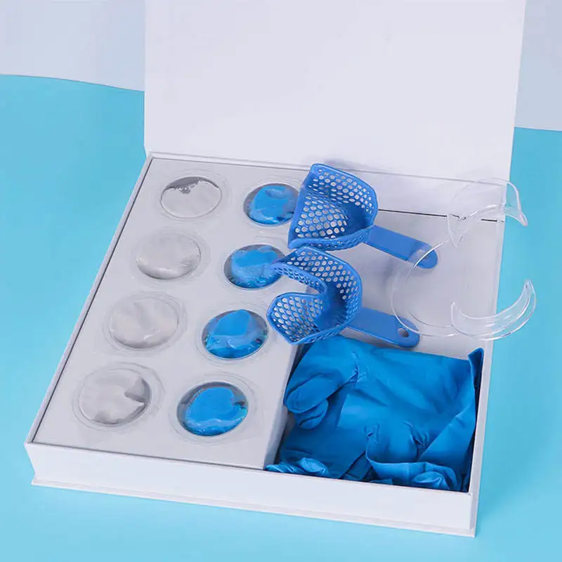 Silicone Molding Compound Kit Impression Putty Fast Setting Rubber Putty Non-flavored Regular Set(25g+25g)