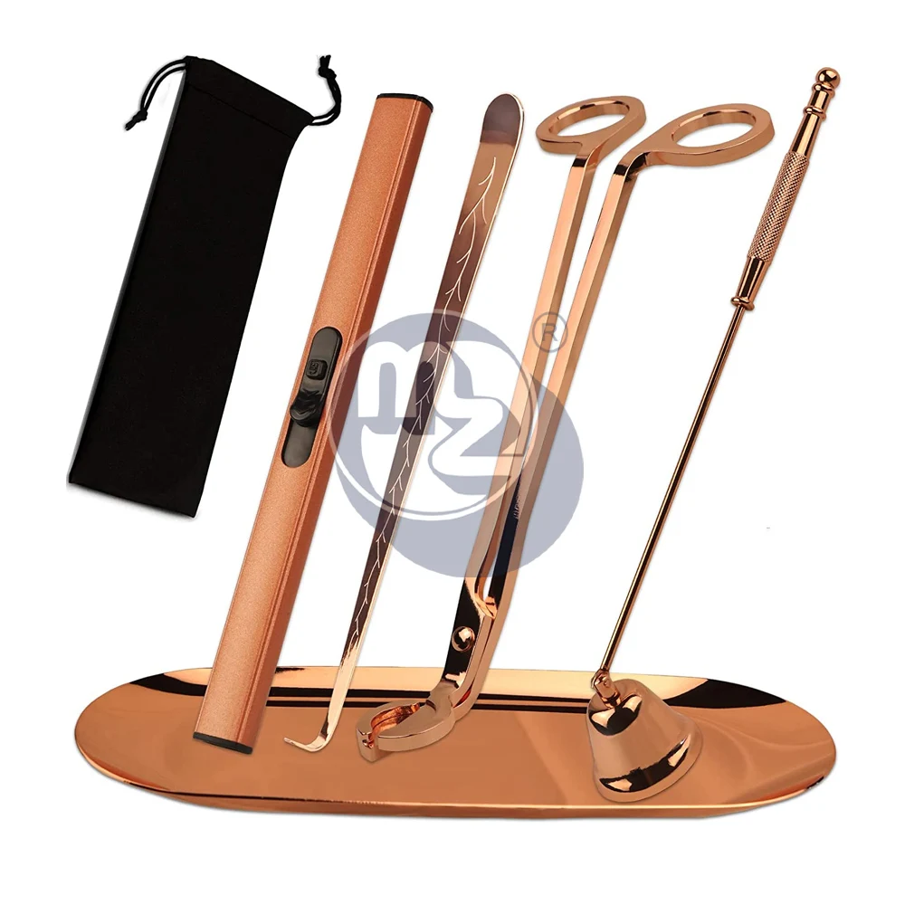 Top Selling Pakistan Made Candle Snuffer Gold Copper Trimmer Wick Antique Brass Candle Wick Clipper Wick Cutter Scissor