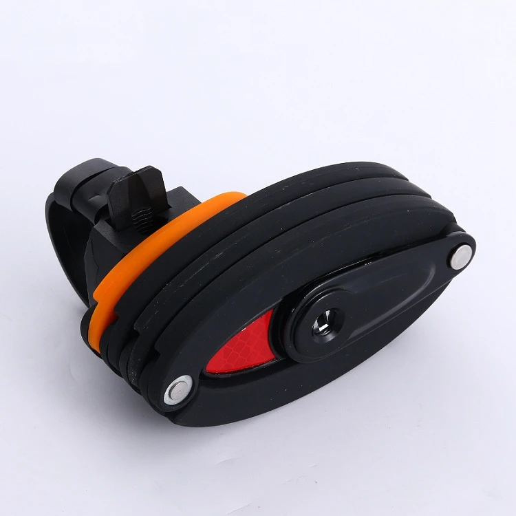YH3242 Foldable Bike Lock Bicycle Rear Light LED Flash Red Tail Light MTB Scooter Ebike Fold LocK
