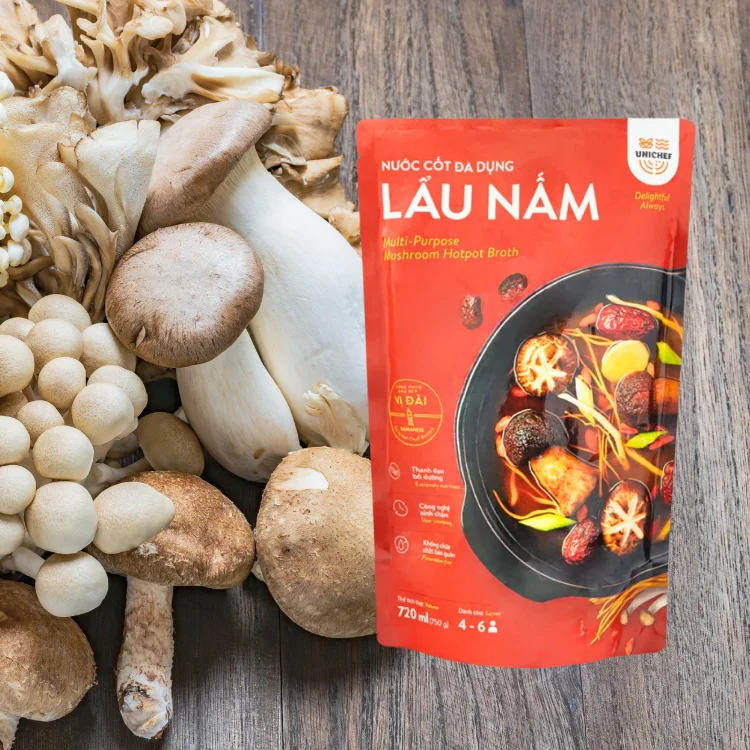 Hotpot Soup Sauce Good Quality Mushroom Hotpot Broth Unique Flavor Instant Soup Ingredients High-Grade From Vietnam Manufacturer