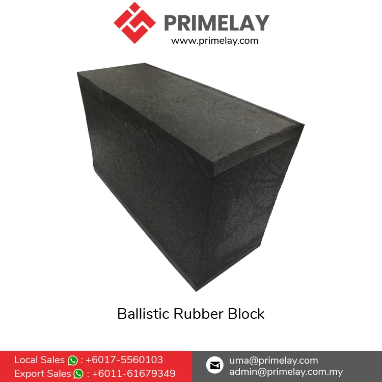 Competitive Price Excellent Quality Shooting Ranges, Eliminates Bullet Fragmentation Use Ballistic Rubber Block for Sale