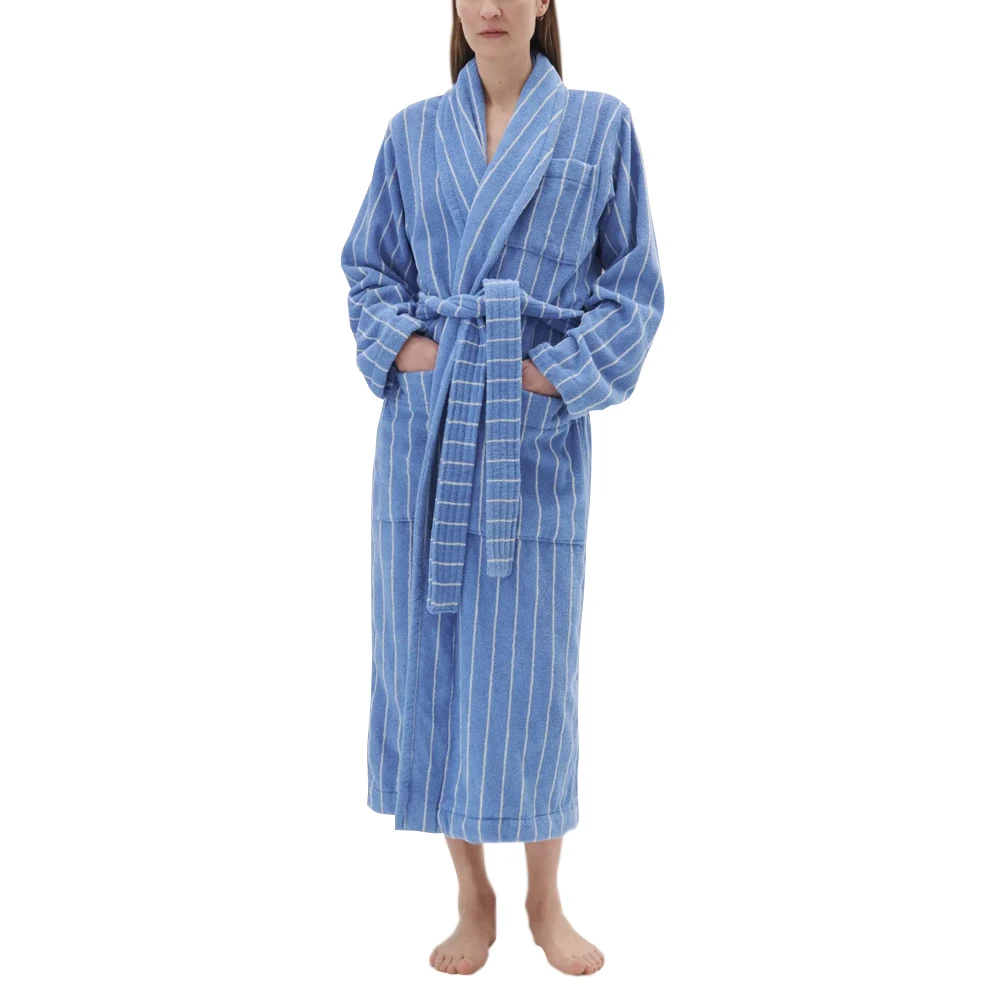 Latest Design Comfortable Terry Women Bathrobes / New Arrival Plain Solid Color Casual Sleepwear Bathrobe For Women