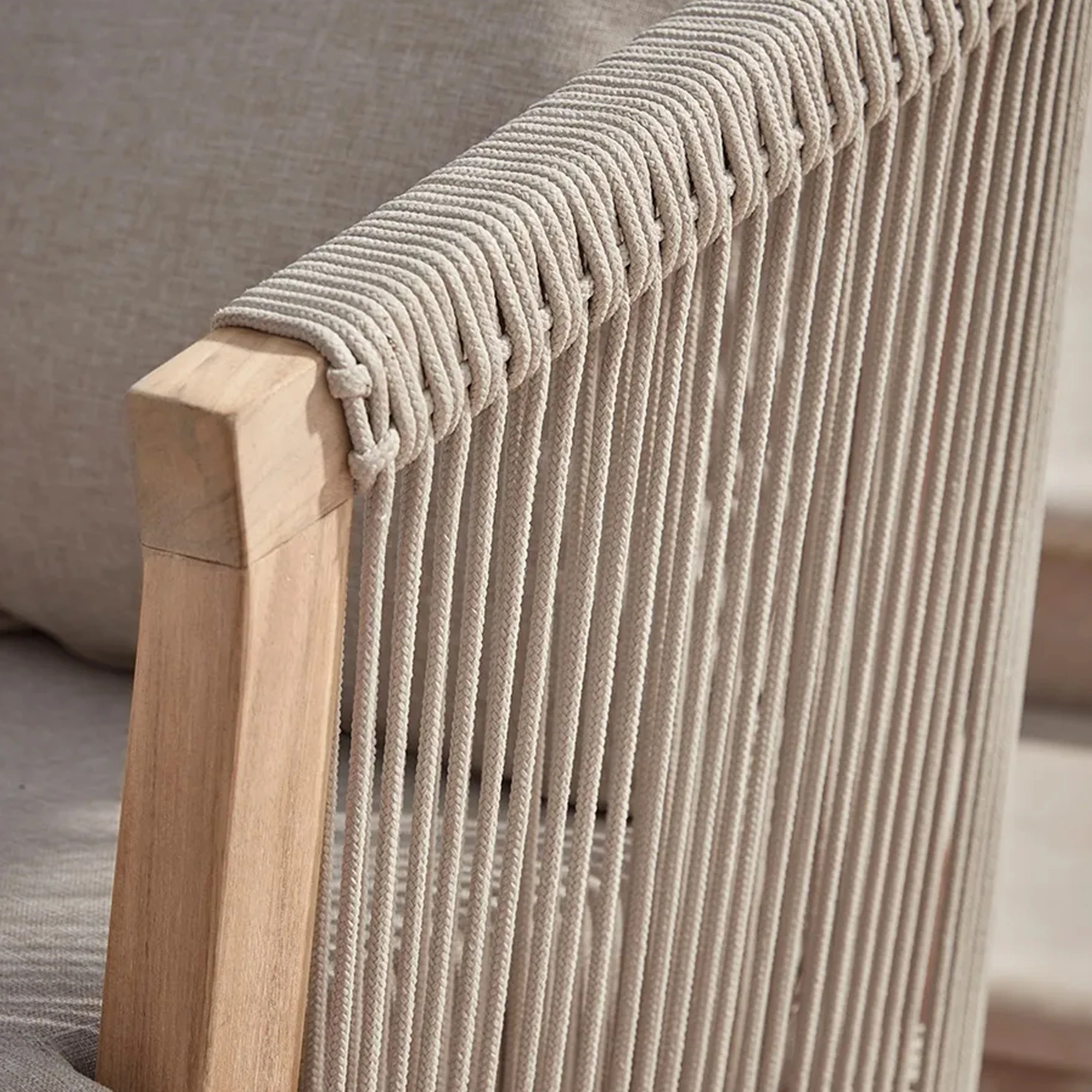 Outdoor Garden Sofa Sets Wooden Furniture Teak Patio Lounge Set - Olie