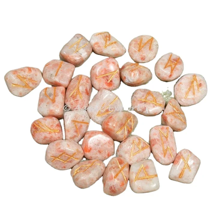Buy Wholesale Semiprecious healing crystals Stone Craft Gemstone Rune Set Healing Rune Stones Sets Get Gems Runes