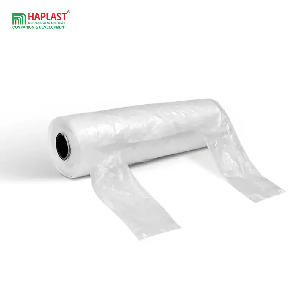 Best Price 100% Compostable Shopping bag on Roll T shirt Eco Bags Wholesale Supermarket T Shirt Thank You Bags Vietnam Supplier