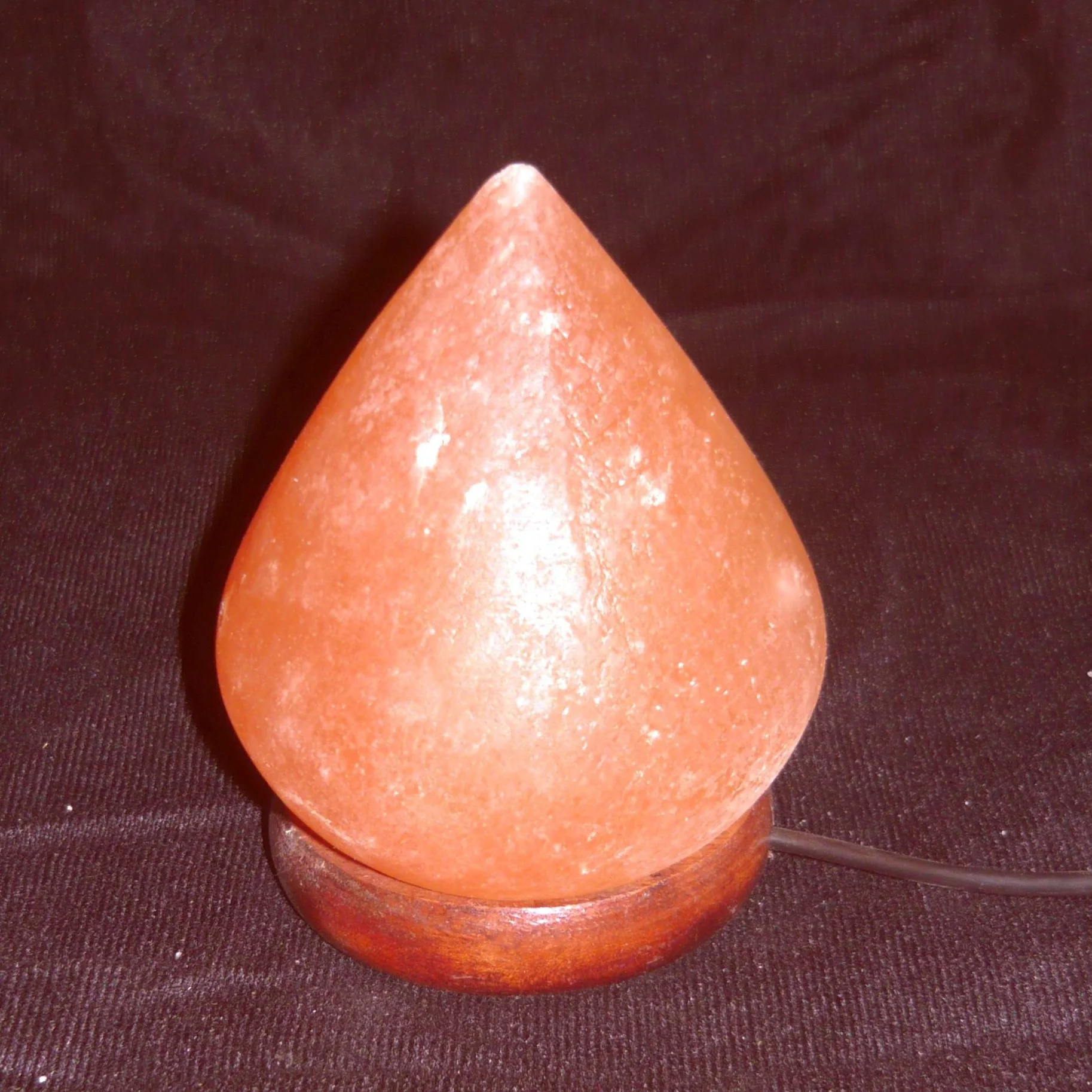 Beautiful Crystal Dew Drop Salt Lamps with Wood Base Accurate Size Stone Theme for Gifts Direct Factory Wholesale Price