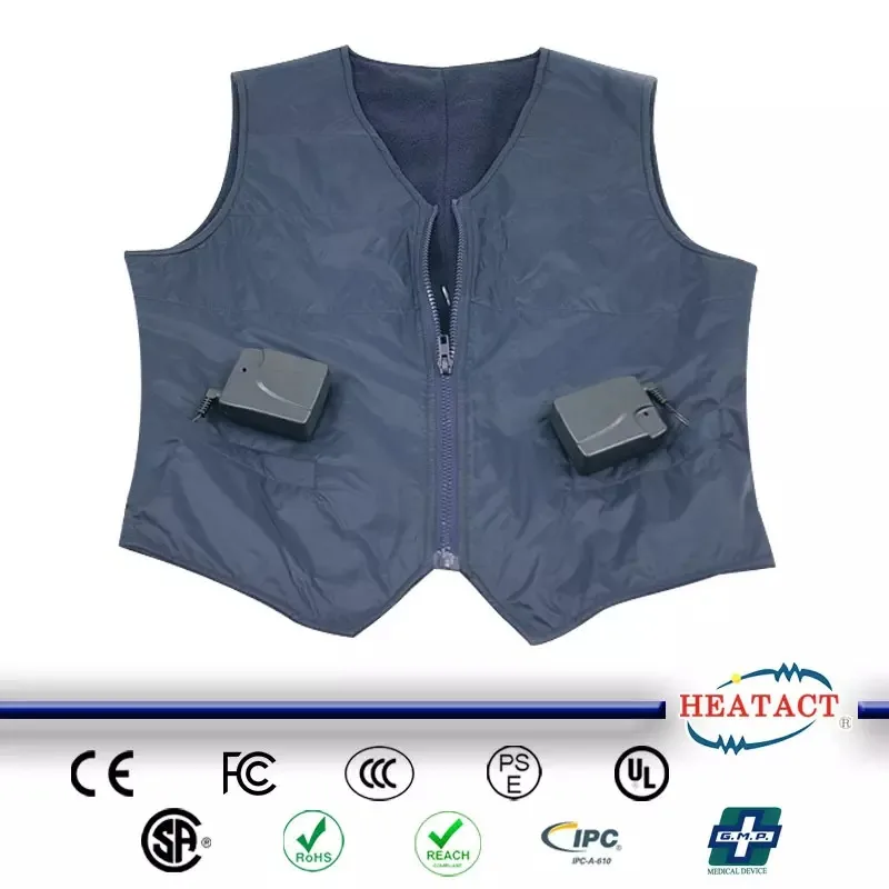 Lightweight Windproof Zipper Heated Vest For Winter