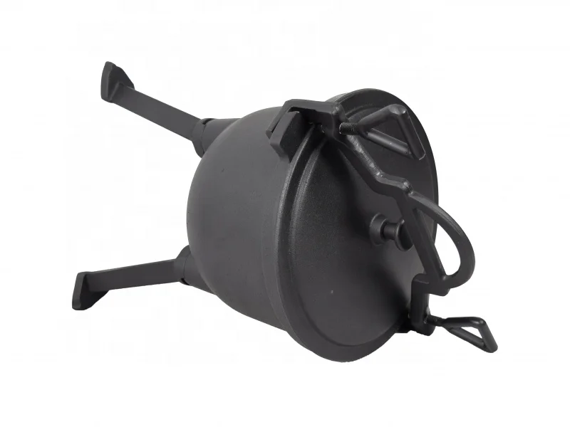 15L Preseasoned/Enameled Cast Iron Potjie Cauldron Pot South Africa Cast Iron Hunters Pot with legs over a fire or gas burner