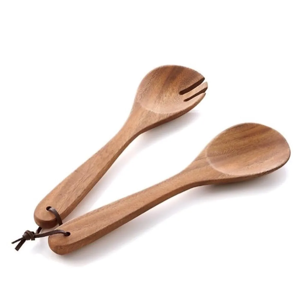 beautiful Eco Friendly AMERICAN style wooden flatware set wooden spoon and fork set HANDMADE WOODEN SPOON SET