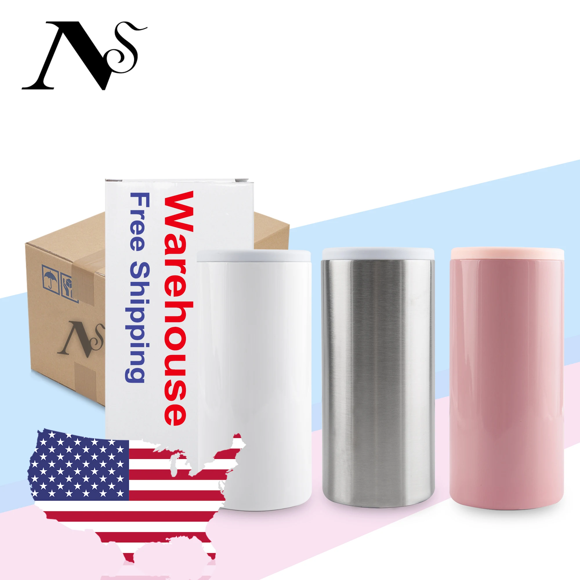 New Fashion Promotional Sublimation Printed Custom Neoprene Can Cooler 330ml slim\/fatty Drink Beer Bottle  Stubby Holder