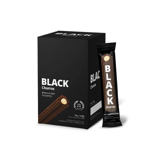 (ACE M&T)-black churros snack 20g top innoative product of THAIFEX ANUGA 2023 wellness food cinnamon flavored KOTRA