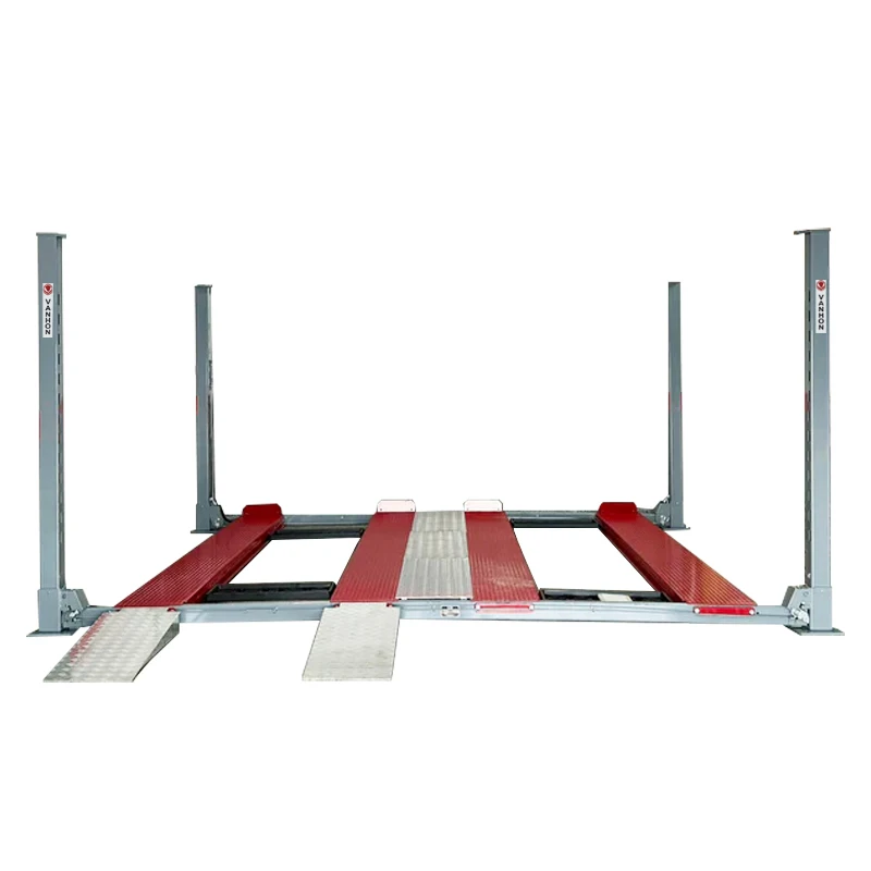 High quality 4.5ton 4 post car lift double car parking stacking lifts