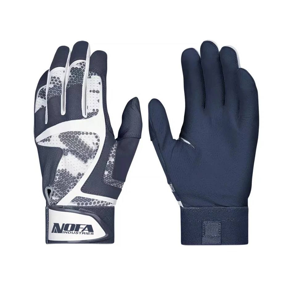 professional hot sale Batting Gloves Leather Baseball Batting Gloves High Quality Baseball Team Player Gloves