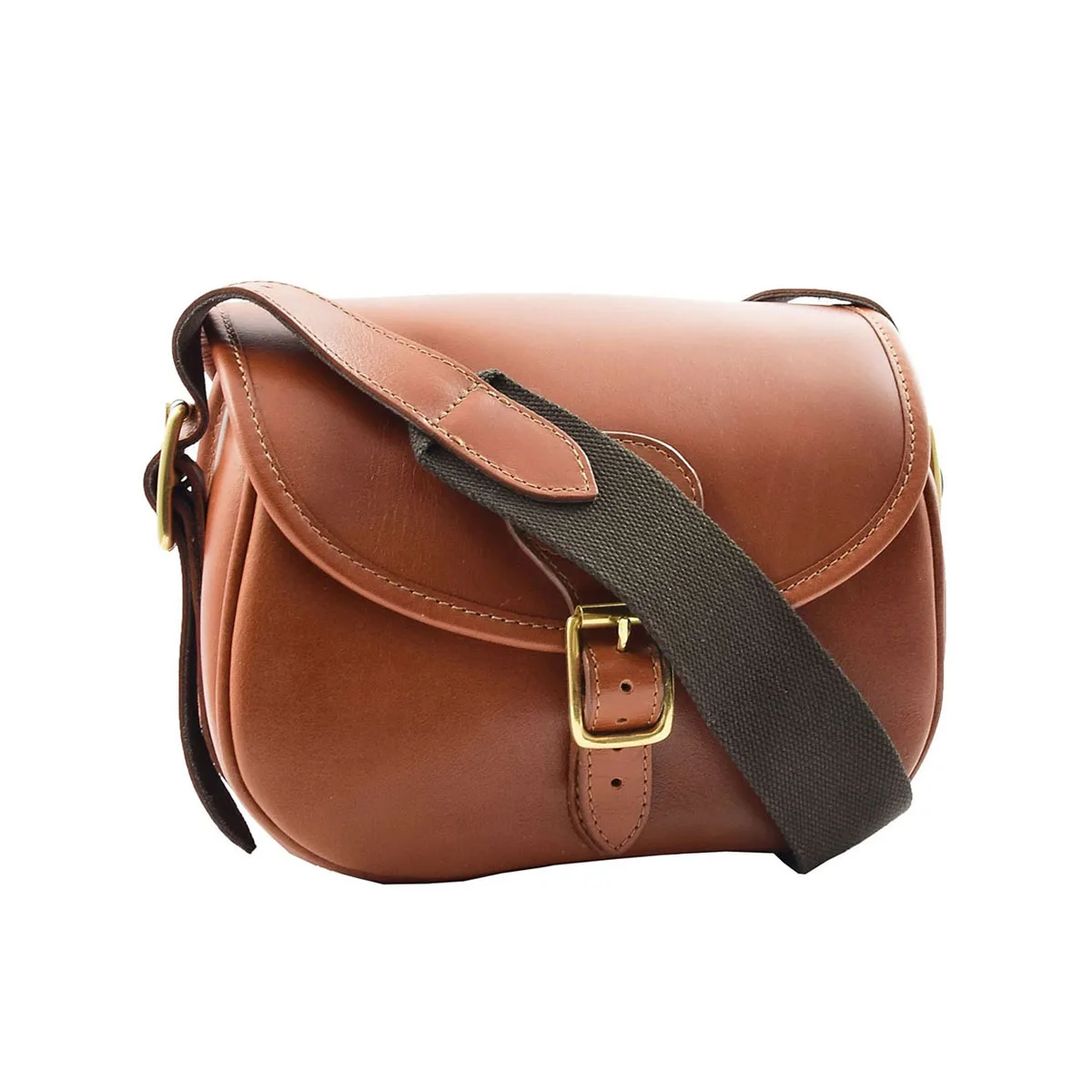 OEM Leather Cartridge Bag Buckle Closer Adjustable Shoulder Strap Customized Colour Leather Hunting & Shooting Bags