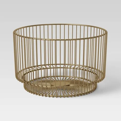 New Arrival Multifunctional Non-drilling Iron Basket Metal Round Iron Basket Beach Wire Mesh Basket For Wardrobe