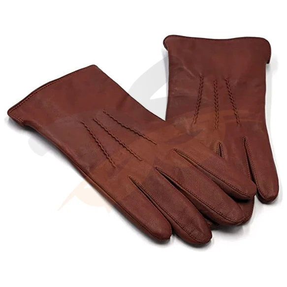 Mens Italian Sheepskin Leather Gloves Cashmere Lined