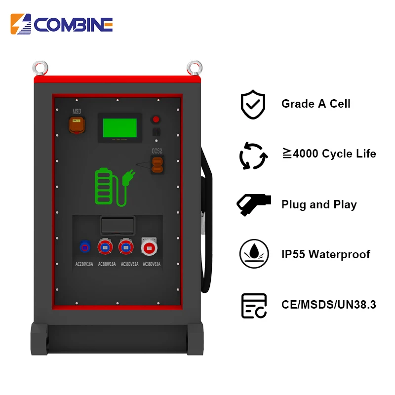 DC AC Output Fast Charge Hybrid BESS Construction Vehicle Power Supplier Residential and Events Protection Energy Storage System