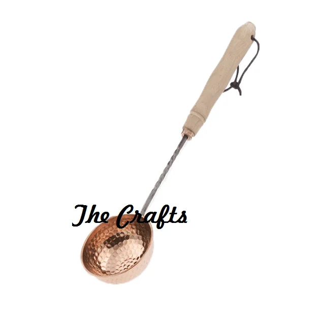 Copper Hammered Ladle For Sauna Accessories Bestest Quality Customized Size And Shape Copper Ladle At Low Rate