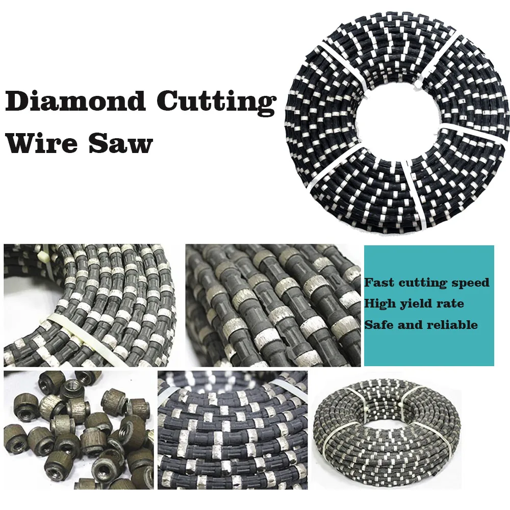 RUIZUAN ODM/OEM Diamond Granite Marble Cutting Spring Wire Saw  Diamond Wire Saw for Stone Cutting and Profiling