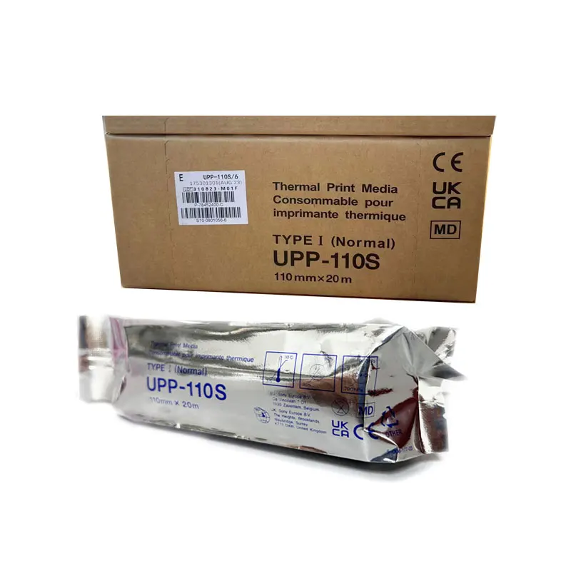 High Gloss Type V Medical Paper Ultrasound Thermal Paper 110s 110 Hg for Sony Ultrasound Printer