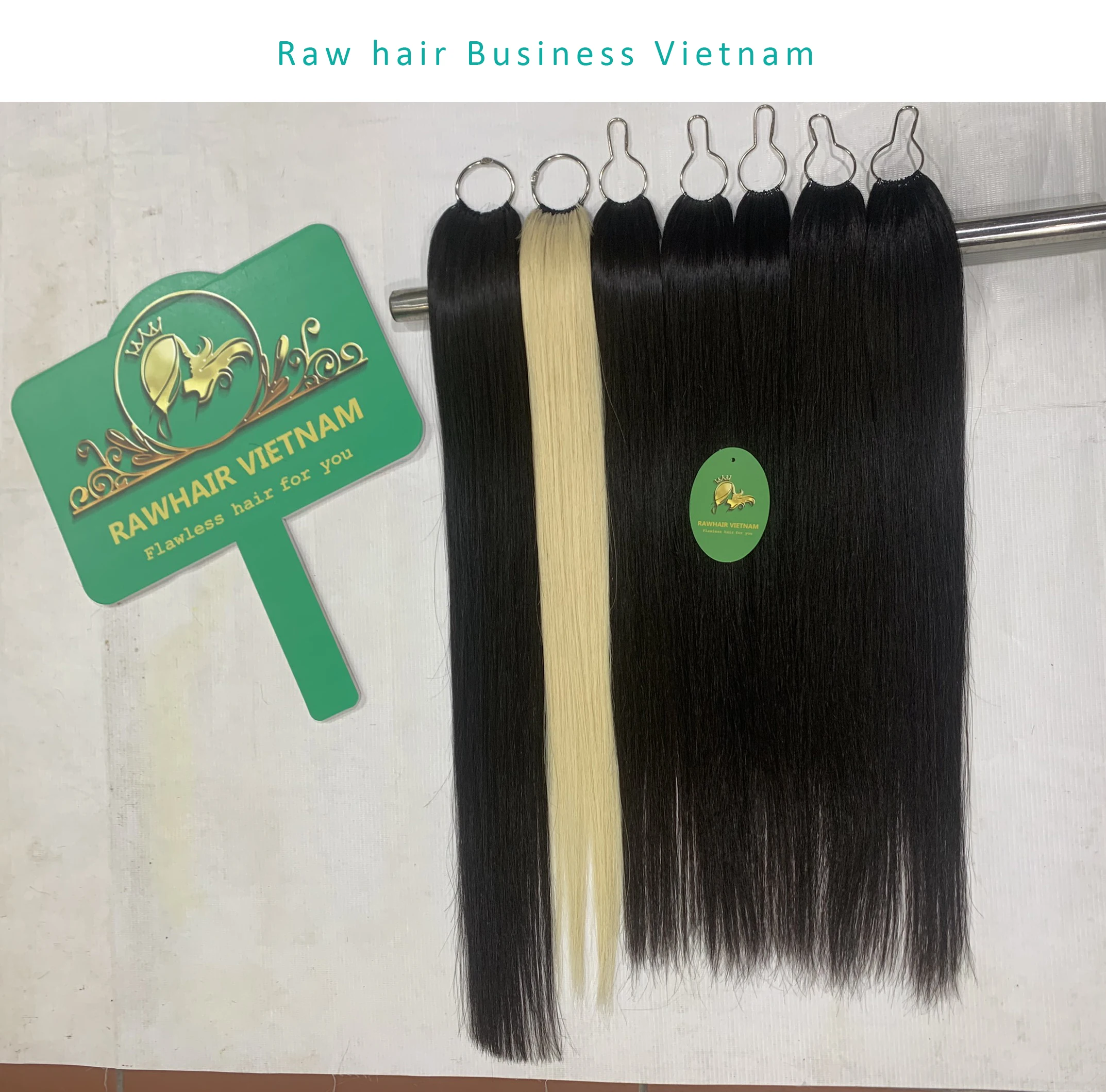 Top Quality 100% Vietnamese Human Hair One Thread One Strand Feather Line Hair Extension Rawhair business VietNam