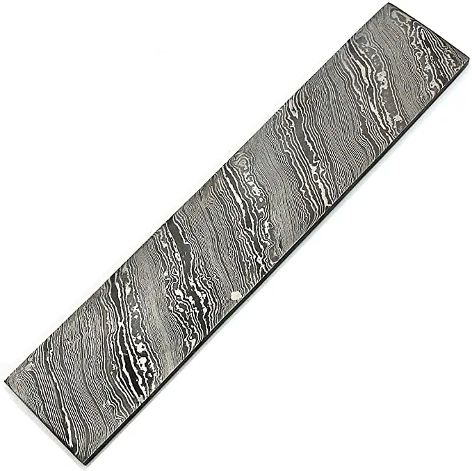 Custom Handmade Damascus Blank Billet Professional Damascus steel Blank Billet Hand Forged  For Making Knives