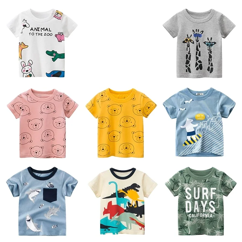 Exclusive Girls T Shirt With High Quality Kids Girls T Shirt With Cartoon Designs 100% Cotton Casual Export Oriented Quality