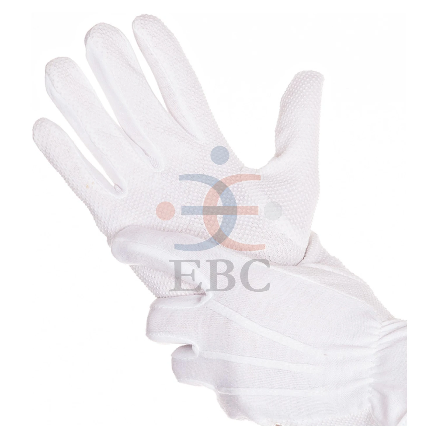 Factory Cotton Gloves Tricot Grip Cotton mix Bleached Strong Quality Buy Online Microdot Cotton Tricot Glove for Increased Grip