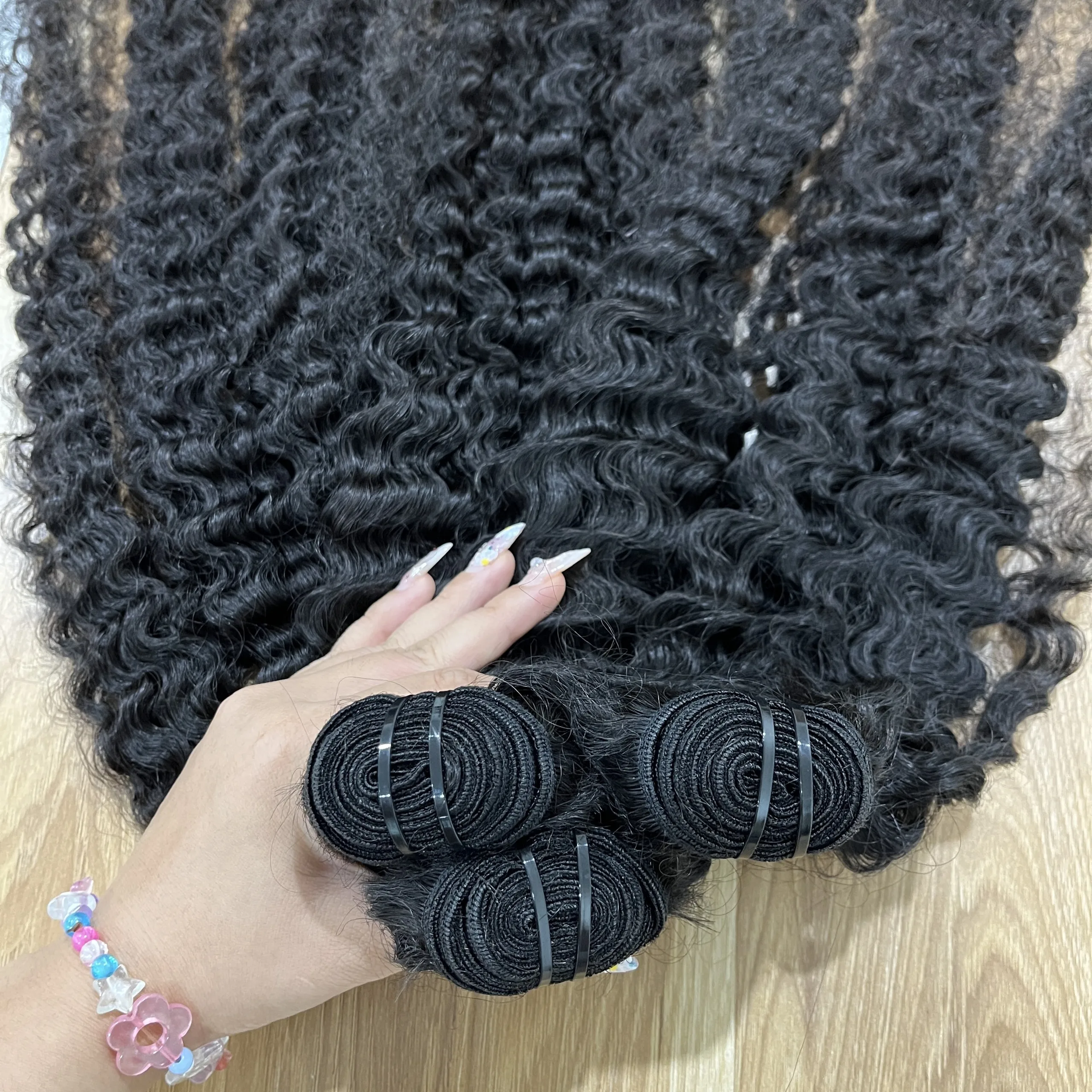 22' burmese tight remy hair super double drawn Vietnam hair wholesale price