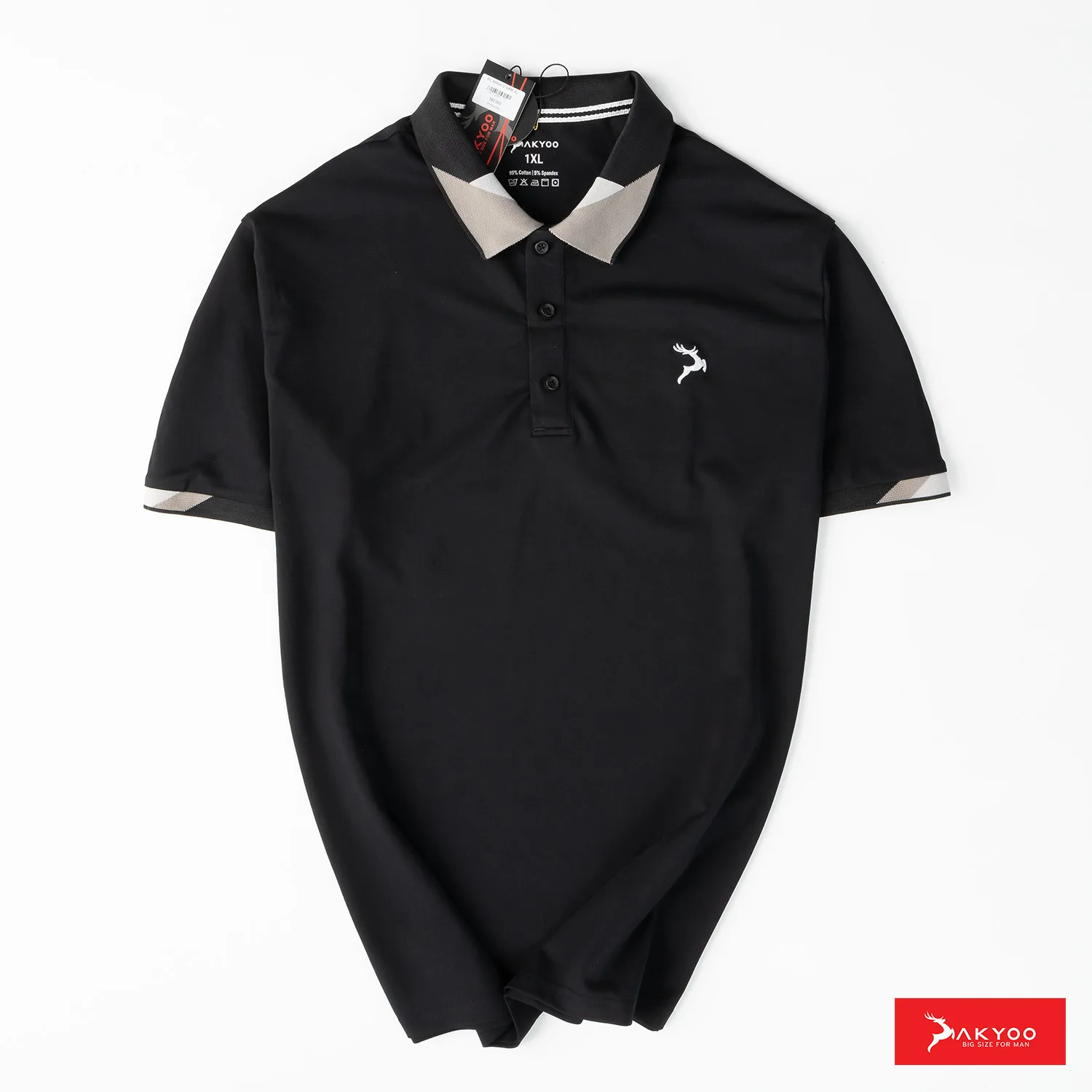 Casual Fashion Apparel Short Sleeve Brown Shirt Printing Cotton Polo Shirts