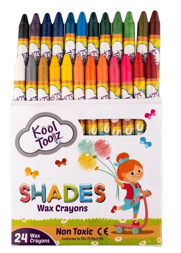 Long wax crayons Wholesale wax oil pastel crayon Children Coloring Kit Non Toxic drawing wax crayons Art colors Set