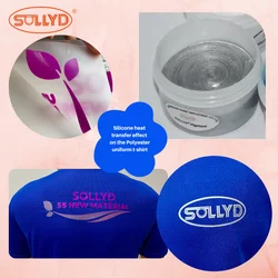 SOLLYD SOLLYD Heat Transfer screen printing  Silicone ink Effects for Various T-Shirt Logo