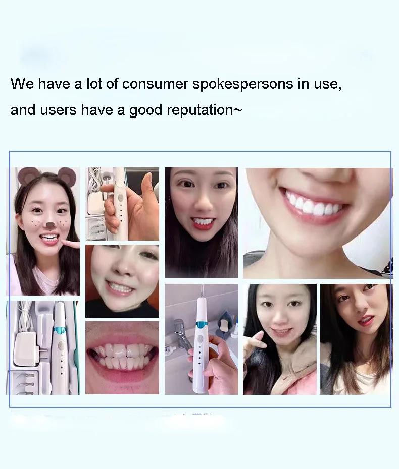Portable Smart Electric ultrasonic dental cleaner  Whitening Tooth Staining Teeth Cleaner  ultra sonic teeth  Home Tooth Cleaner