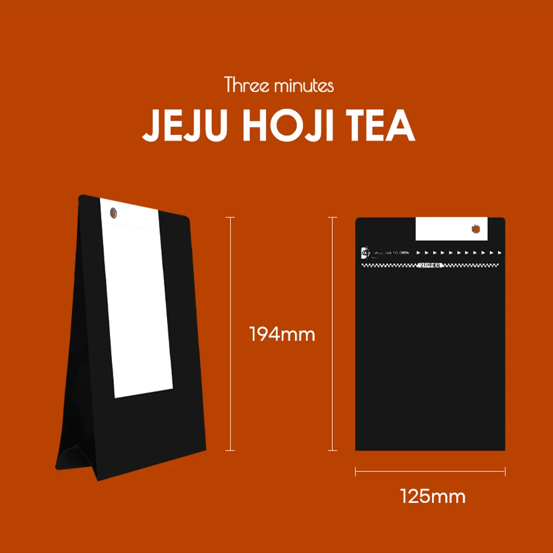 Korean Decaffeine Tea TEABIBBE JEJU HOJI TEA in a Zipper Pouch Protecting the Taste and Aroma of Tea for a Long Time from Korea