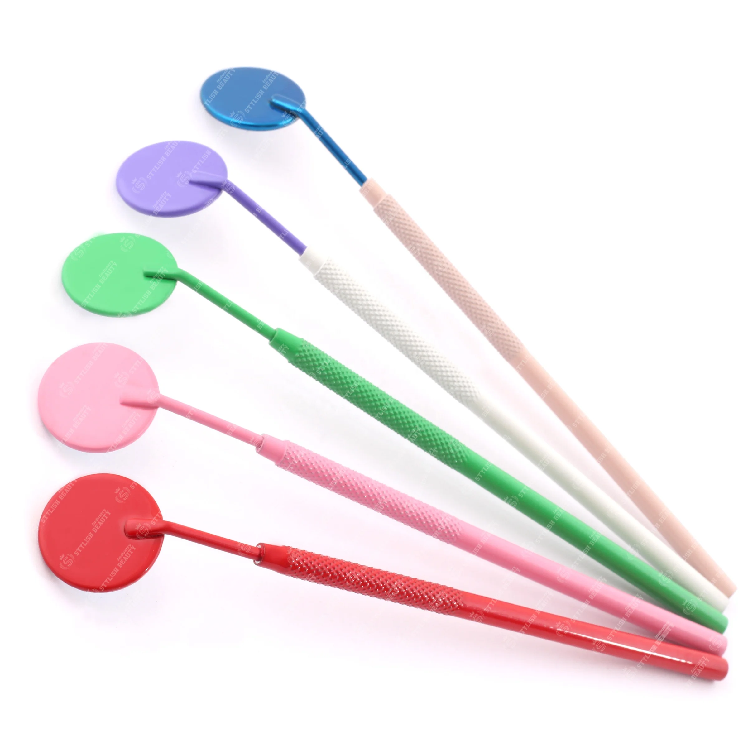 Eyelash Makeup Mirror Magnifying Beauty Long Handle Mirror Stainless Steel For Checking False Eyelashes Beauty Tools