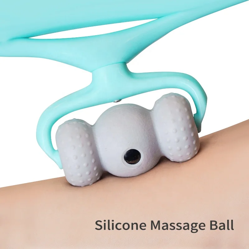 Custom LOGO Manual 6 Ball Neck Massager Roller Cervical Pain Relief Relax Handheld Dual Pressure Point Neck Massager