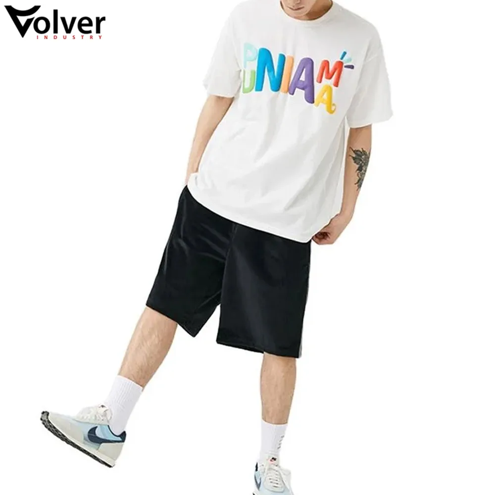 2022 Essential Eco-Friendly For Men Clothing With Top Street Wear With Puff Printing T Shirt By VOLVER INDUSTRY