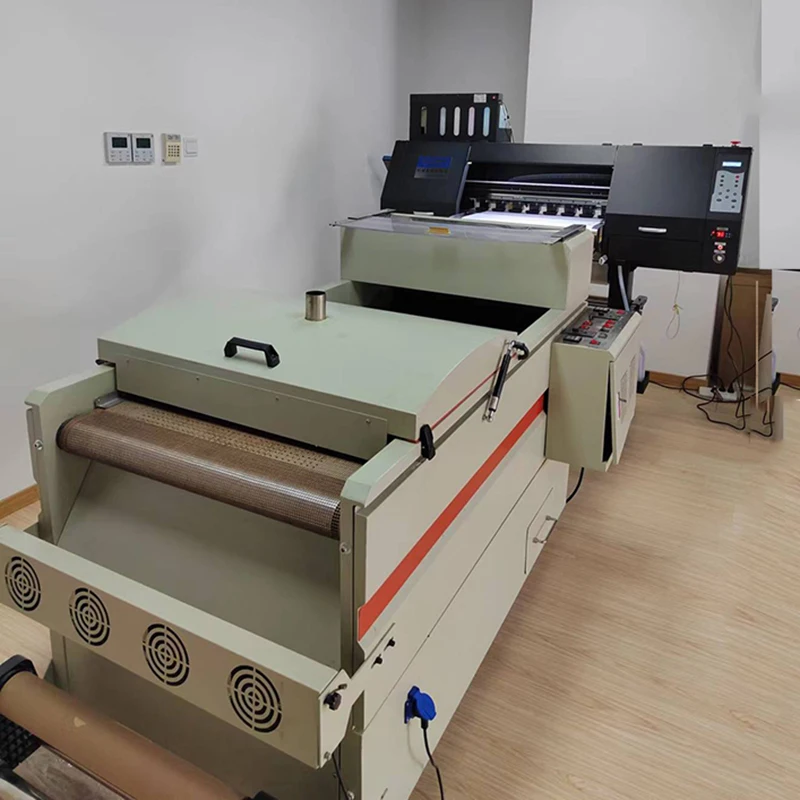 ENJET XLF 2 head 60cm  roll to roll i3200 4720  Digital T shirt jeans Printer pet film DTF printer