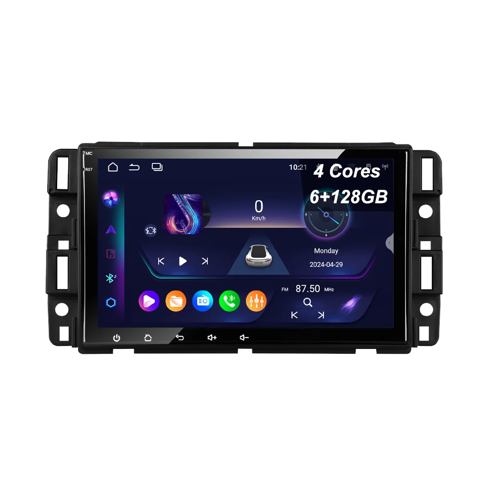 BG Factory 8inch Android 13 Ultra-thin 4Cores (6+128GB) car radio for GMC Wireless Carplay GPS navi 4G Wifi BT 5.0